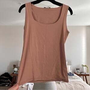 Zara Women's Tan Sleeveless Top